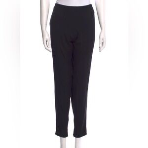 The Row Wool Blend Black Pleated Pants US 2 With Tie For Front/Back-Fun-Classy
